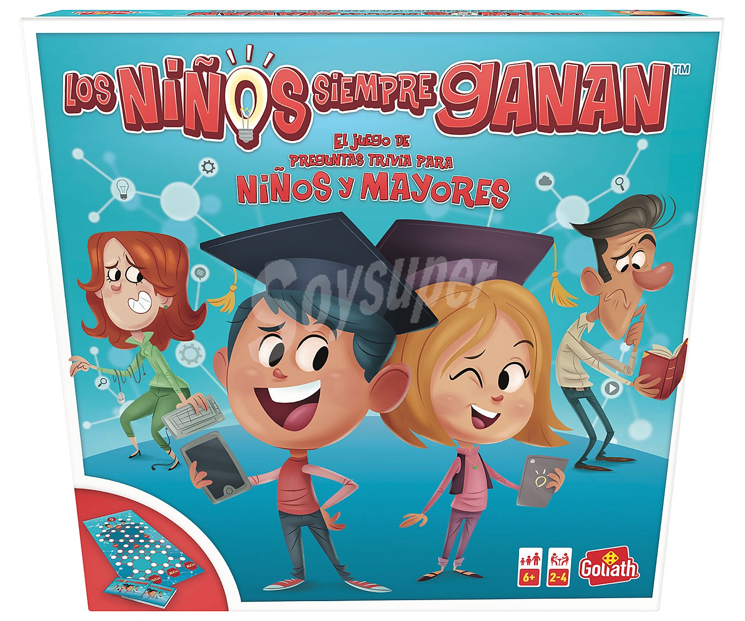 Juego de mesa de preguntas Los niños siempre ganan, de 2 a 4 jugadores, goliath.