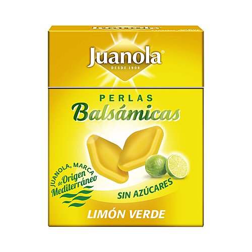 Juanola Perlas balsámicas con sabor a limón verde y sin azúcares juanola