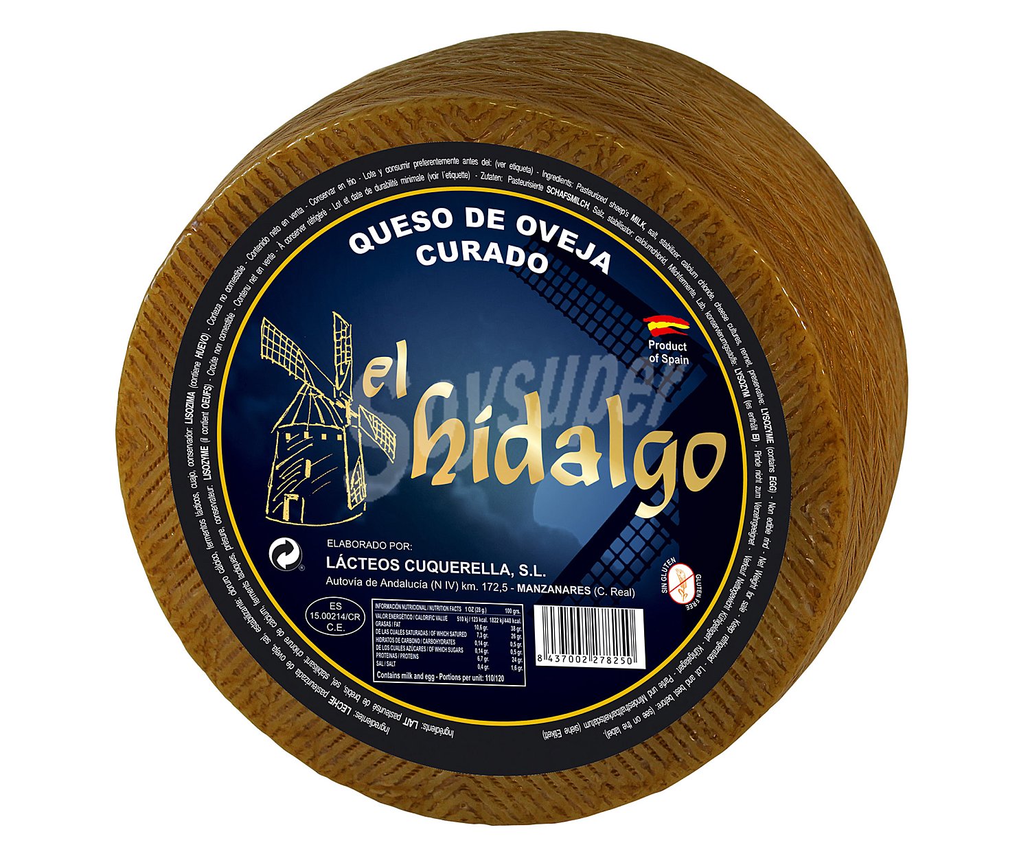 Queso oveja curado