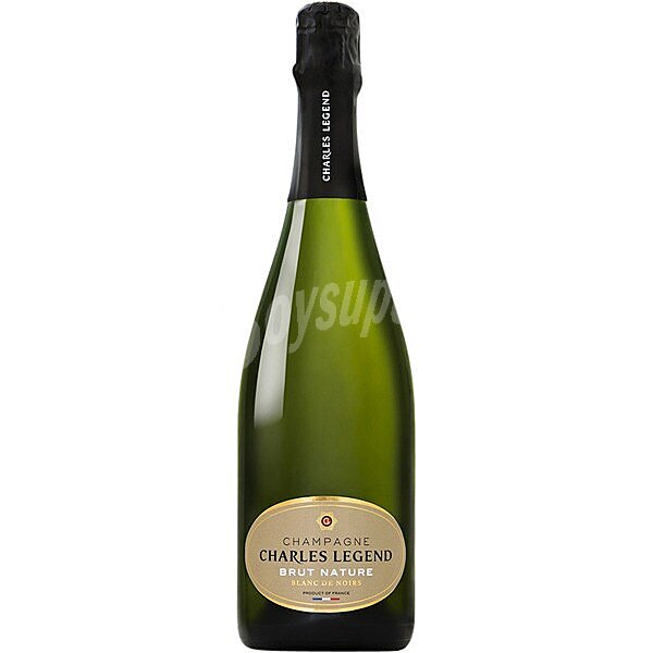 Champagne brut nature 100% pinor noir AOC zona Sur de Côte des Bar