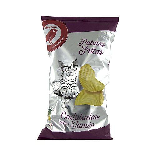 Producto alcampo Patatas fritas onduladas con sabor jamón producto alcampo