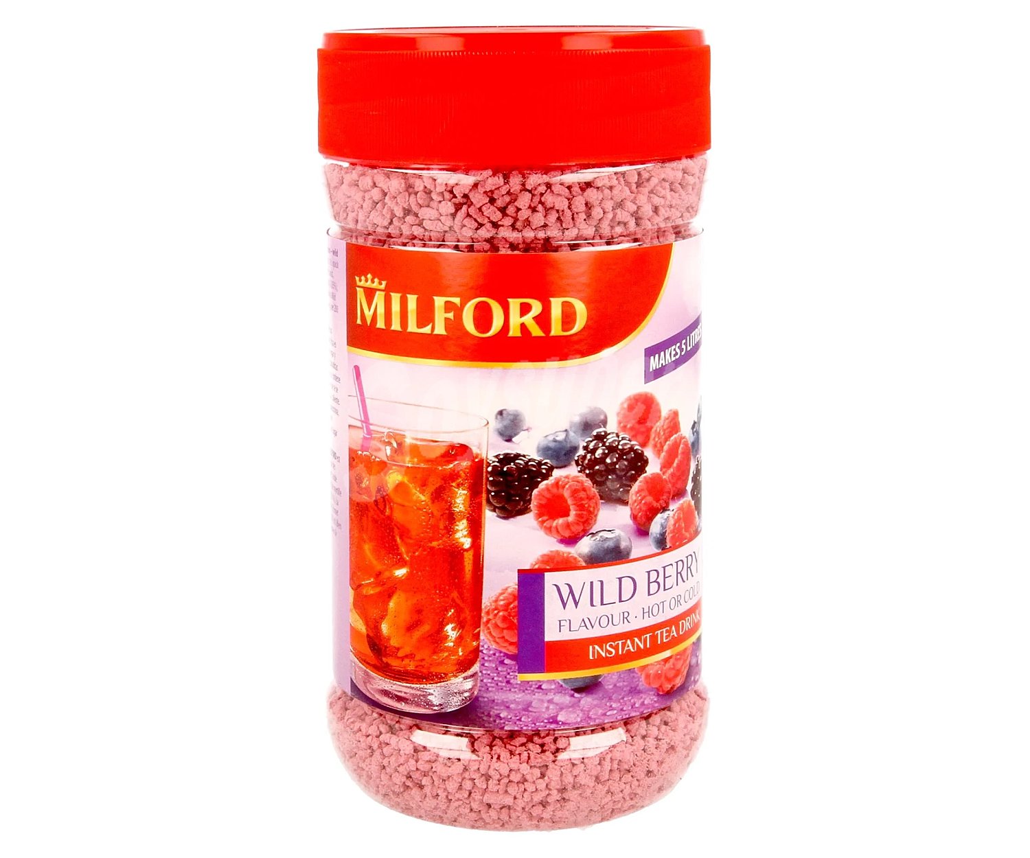 Milford Té soluble con sabor a frutos rojos milford