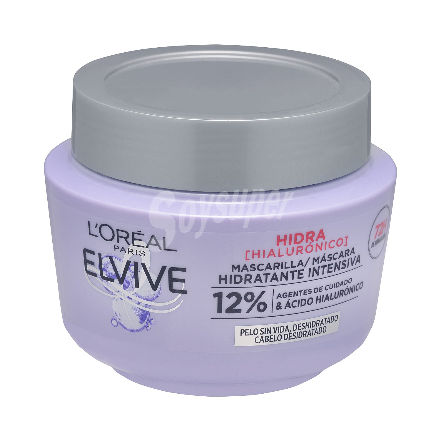 Mascarilla capilar 72h de hidratación intensiva hidra hialurónico Elvive l'oréal Paris