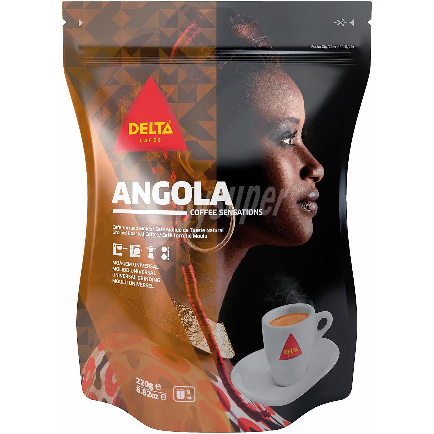 Café molido natural Angola Delta