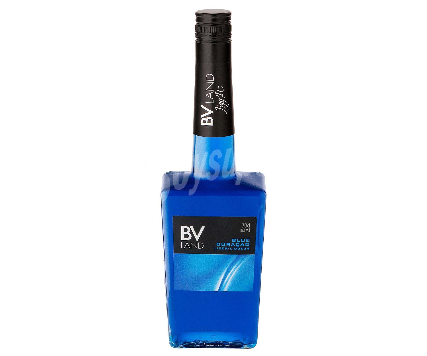 Licor azul con alcohol (Curasao)