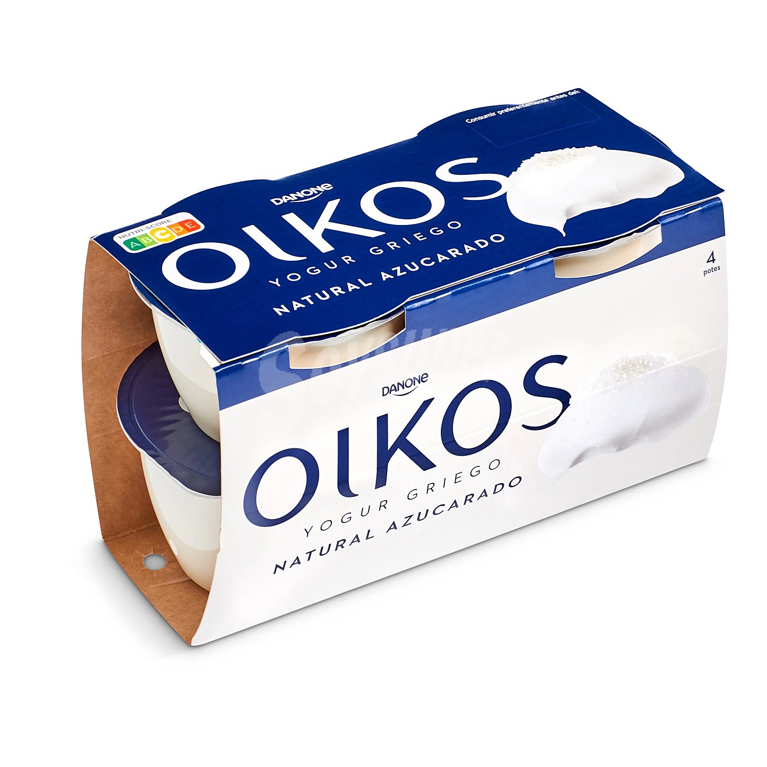 Yogur griego natural azucarado oikos de Danone