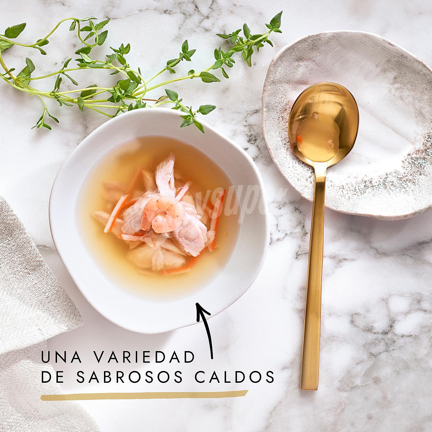 Comida húmeda de atún natural y gambas para gato adulto Purina Gourmet Crystal Soup