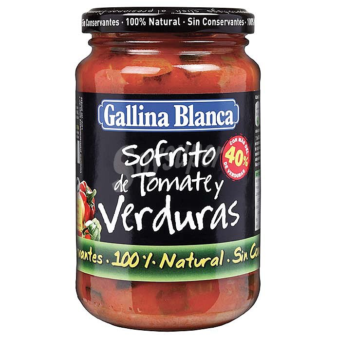 Sofrito casero de tomate y verduras Gallina Blanca sin gluten