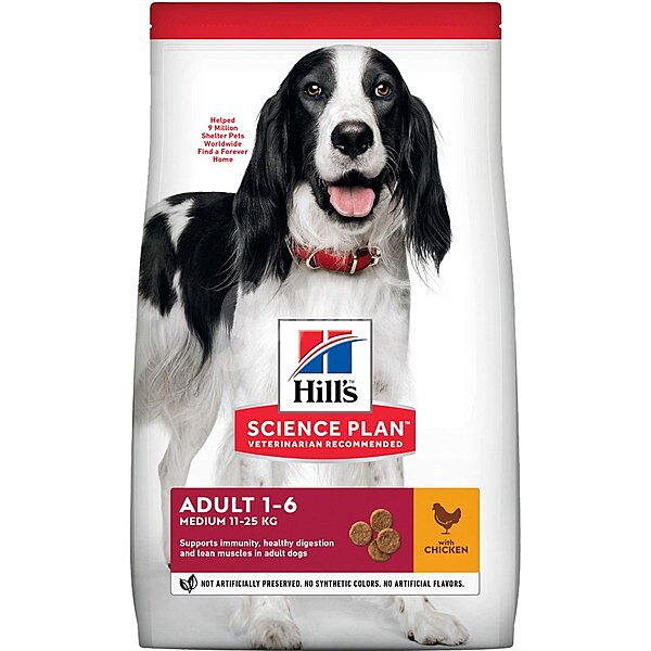 Science plan adult medium pienso superior para perros adultos de raza mediana con pollo