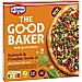 Pizza con base con copos de avena con abundante topping de verduras THE good baker