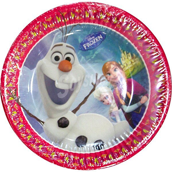 Plato decorado Frozen