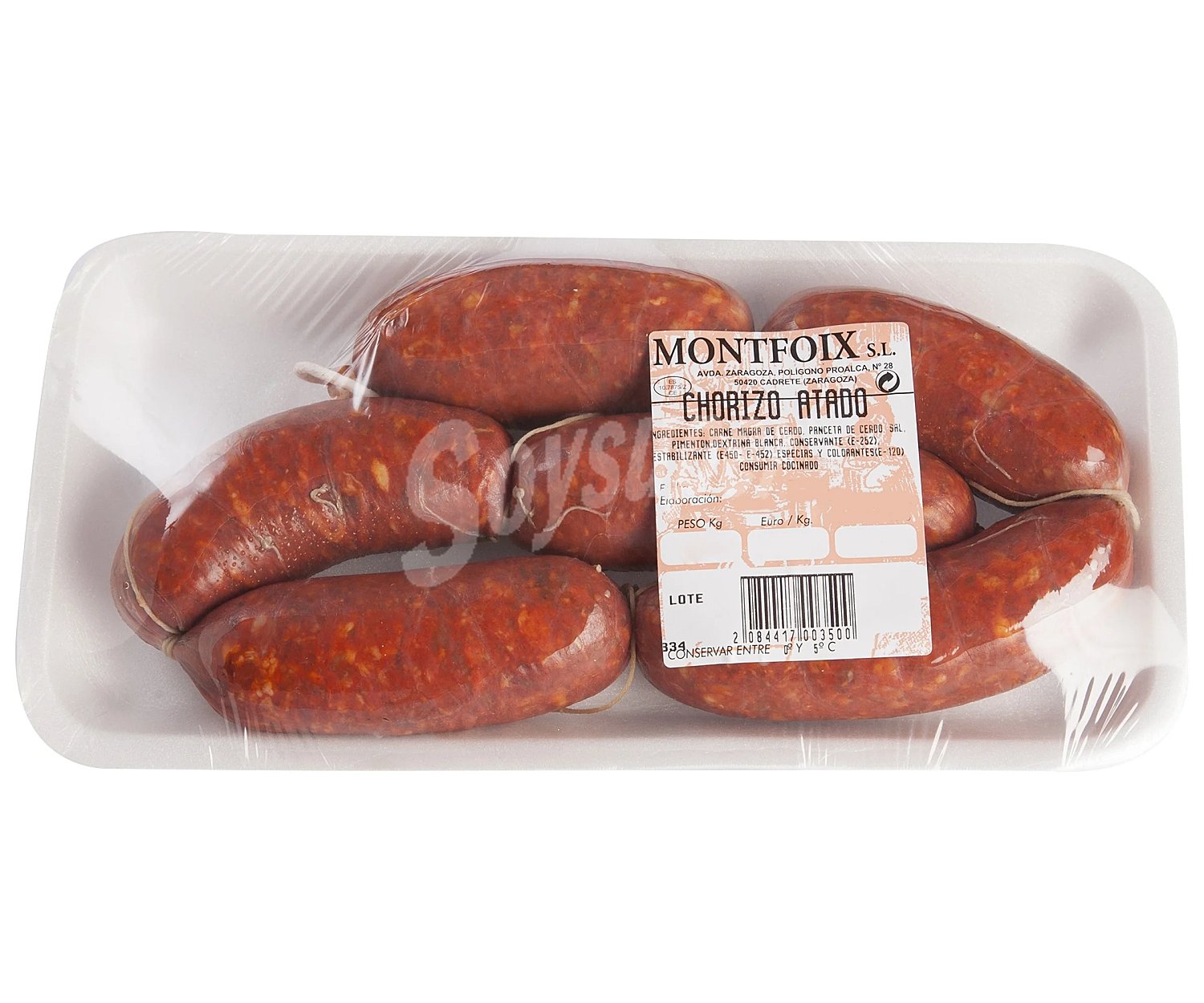 Chorizo fresco oreado montfoix