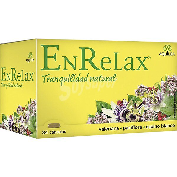 EnRelax cápsulas relajantes con valeriana, pasiflora y espino blanco ápsulas