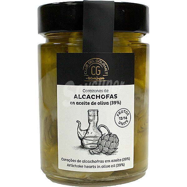 Corazones de alcachofas en aceite de oliva 12-14 frutos