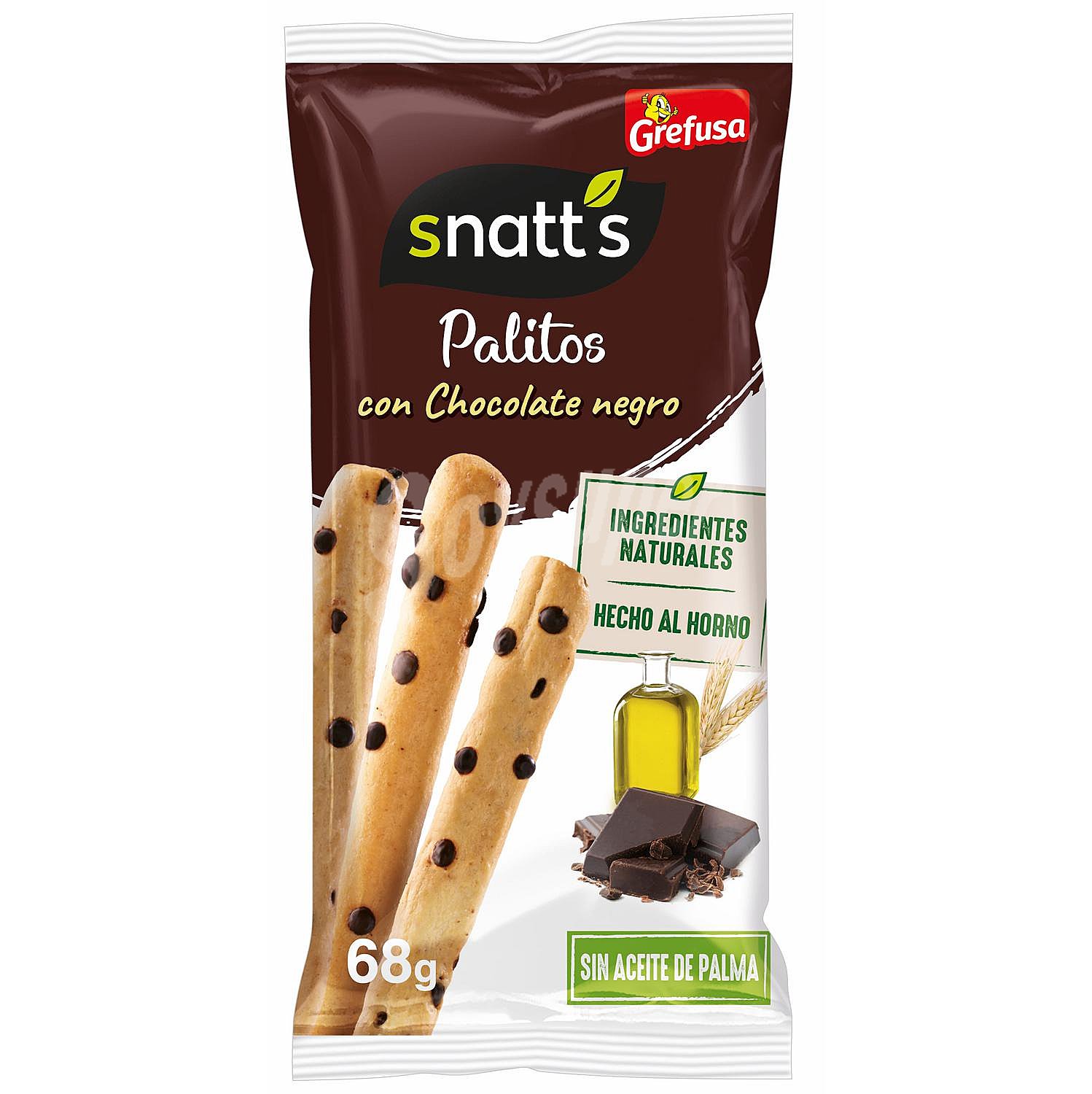 Snatts Palitos con chocolate y avellana