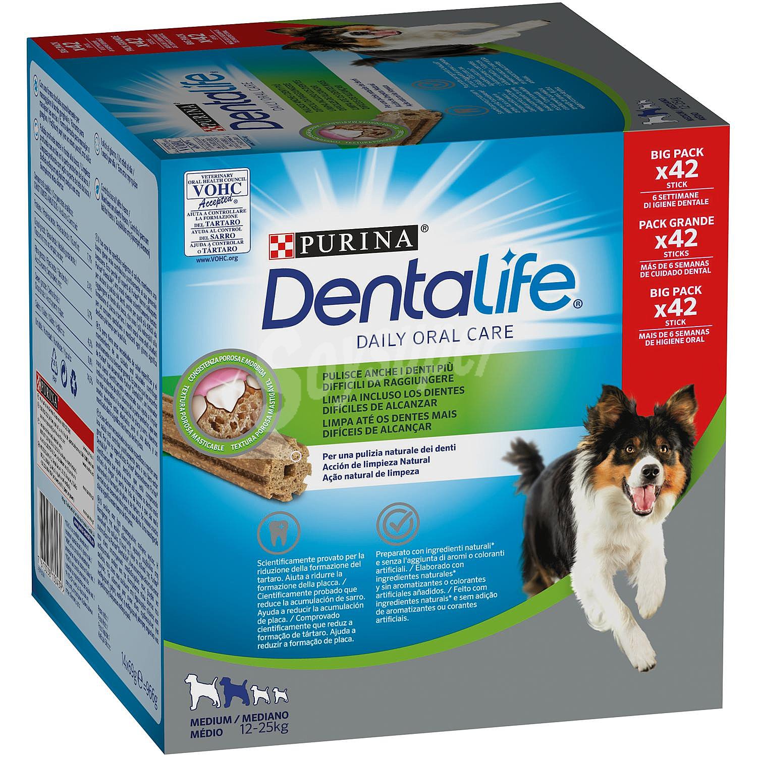 Snack dental para perro mediano Purina Dentalife Multipack