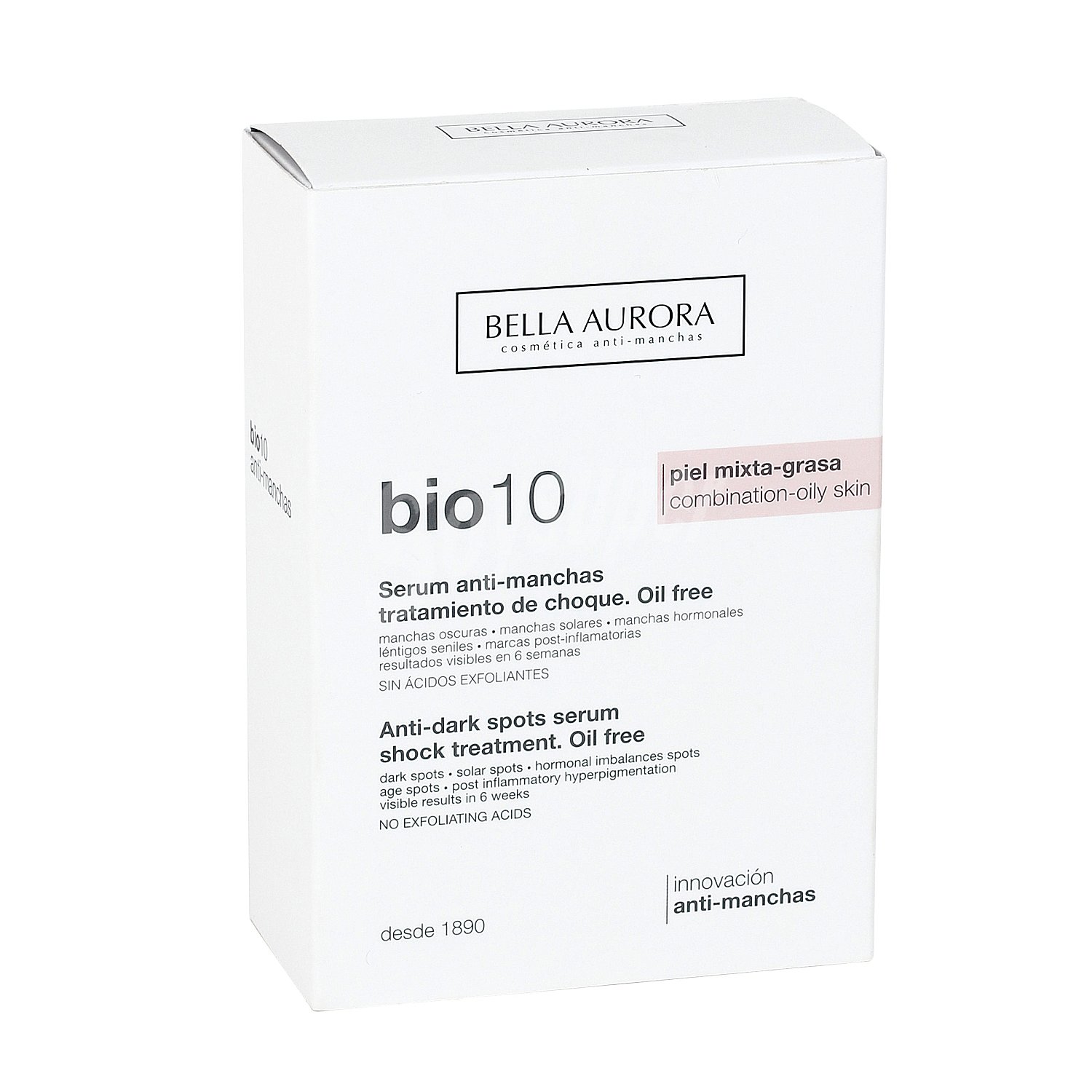 Serum anti-manchas, tratamiento de choque, para pieles mixtas a grasas BIO 10