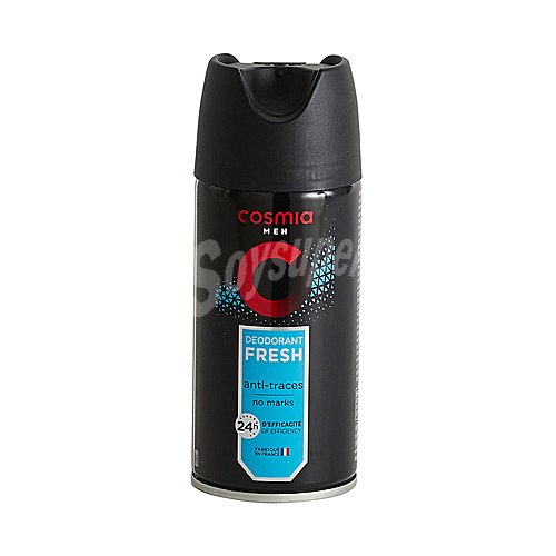 Cosmia Desodorante en spray para hombre con protección anti-transpirante hasta 24 horas cosmia Fresh