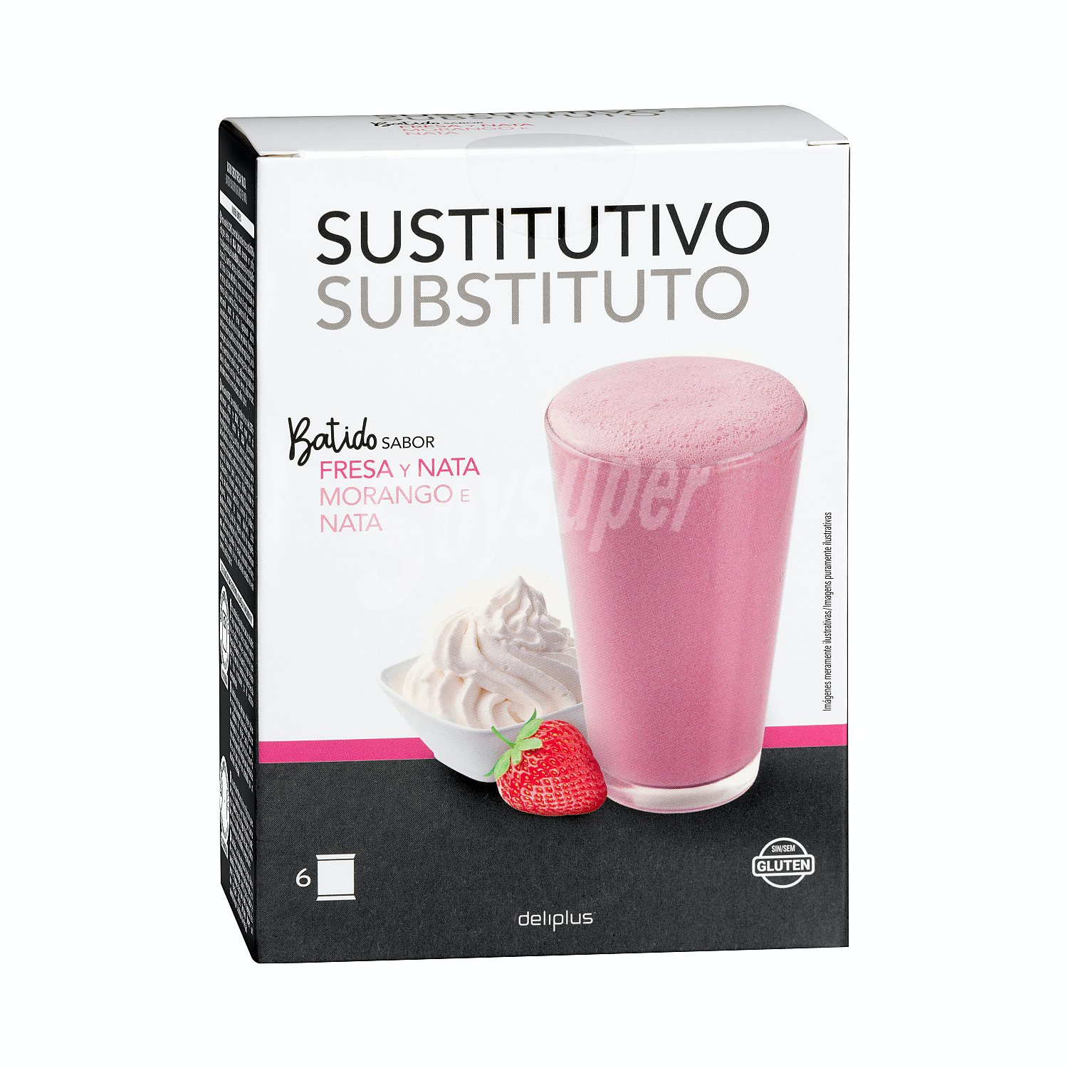 Batido sabor fresa (sustituye una comida)