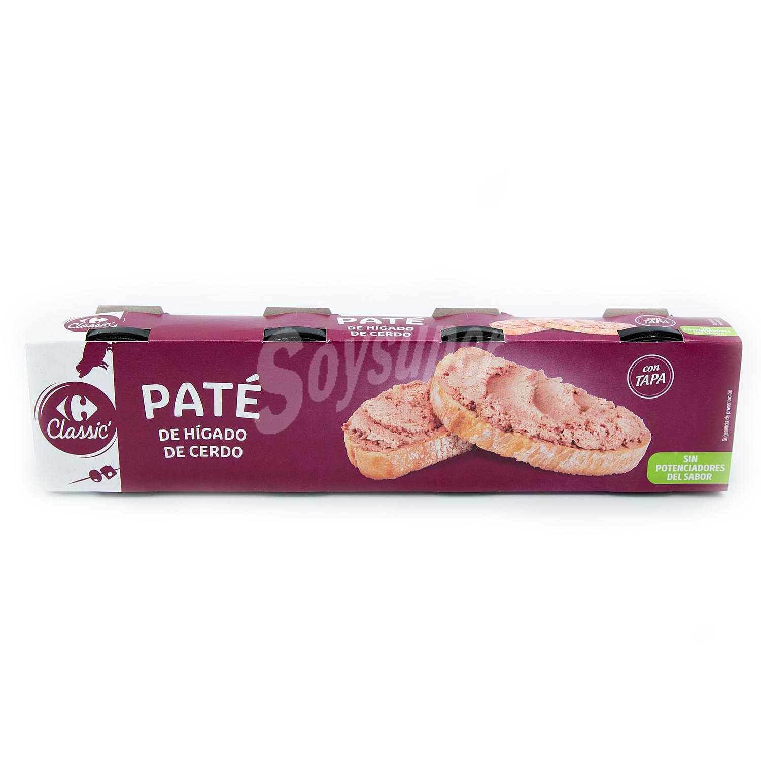 Paté de hígado de cerdo Classic Carrefour