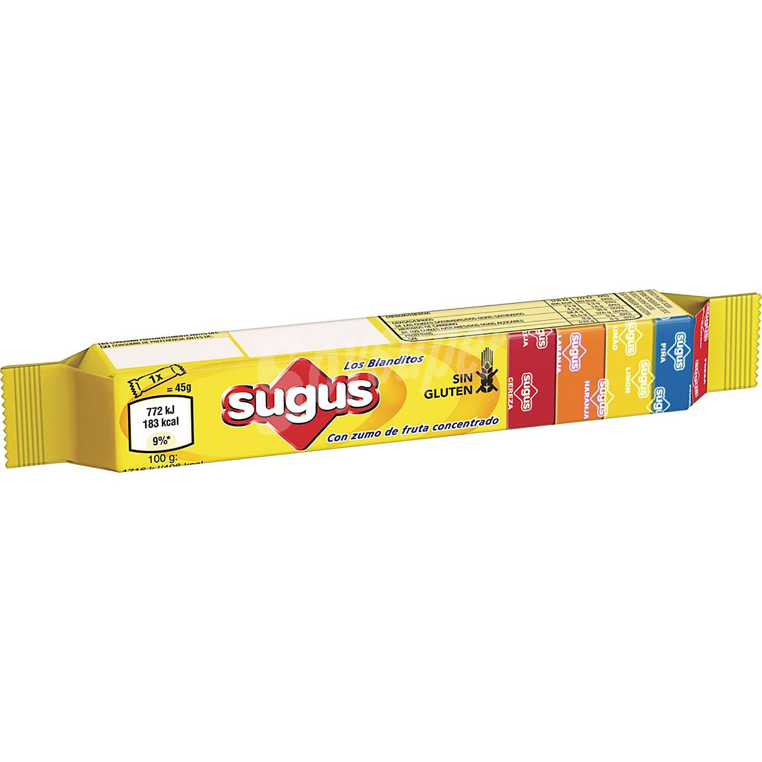 Caramelos masticables de frutas Sugus sin gluten