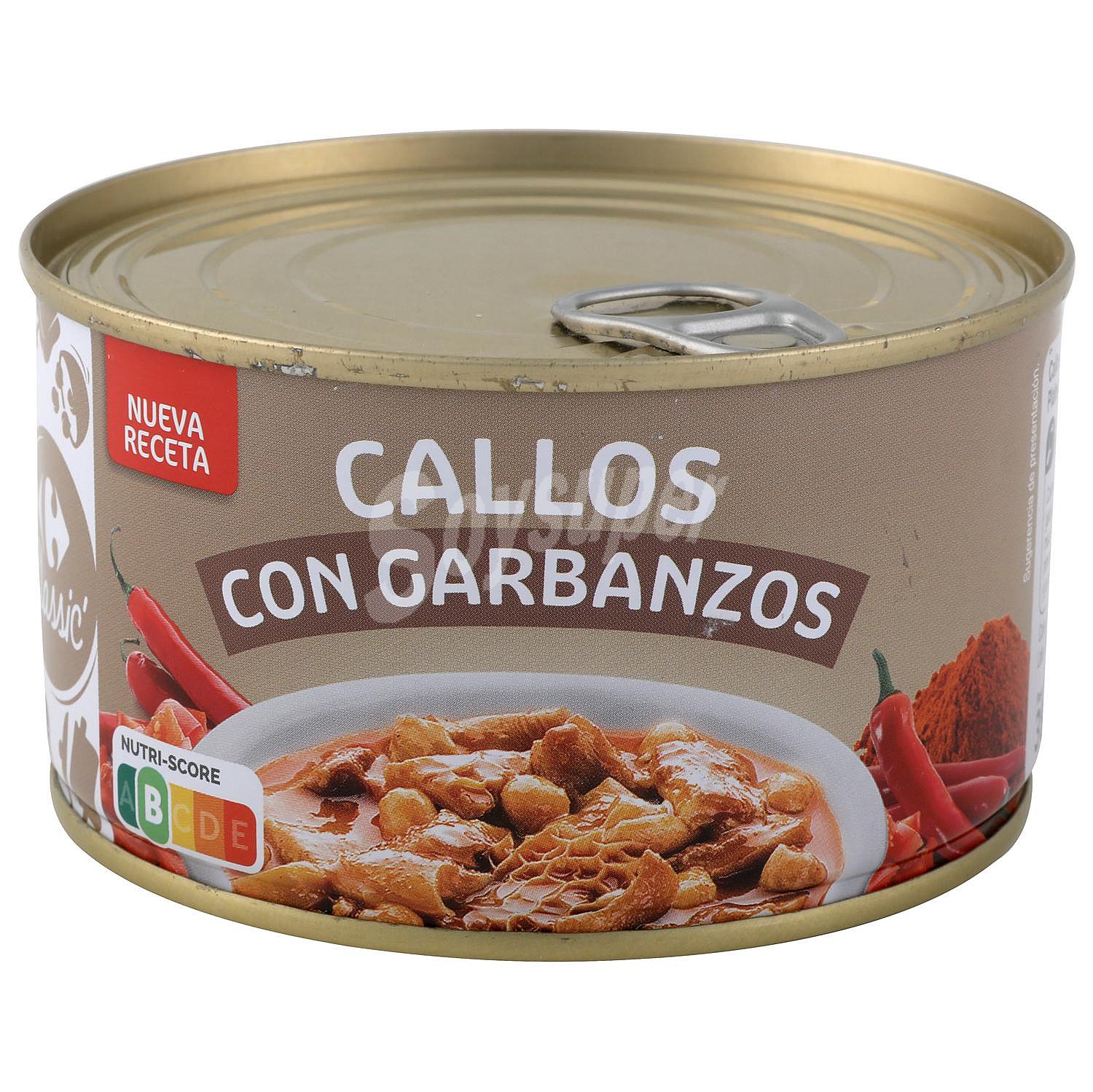 Callos con garbanzos Classic Carrefour sin gluten