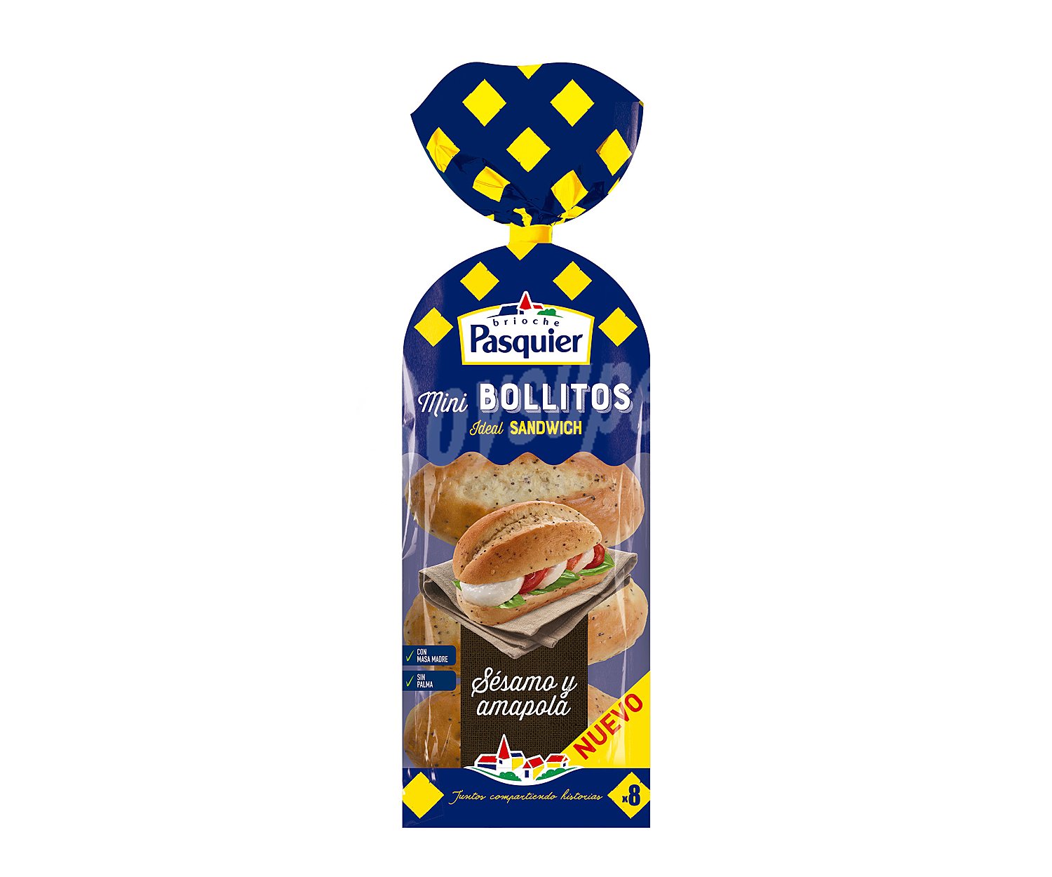 Mini bollitos con sésamo y amapola, ideal para sanwich