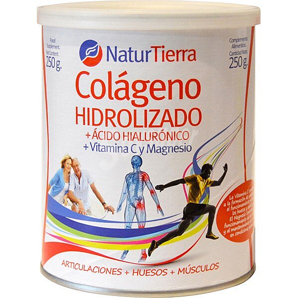 Colágeno hidrolizado con ácido hialurónico, vitamina C y magnesio