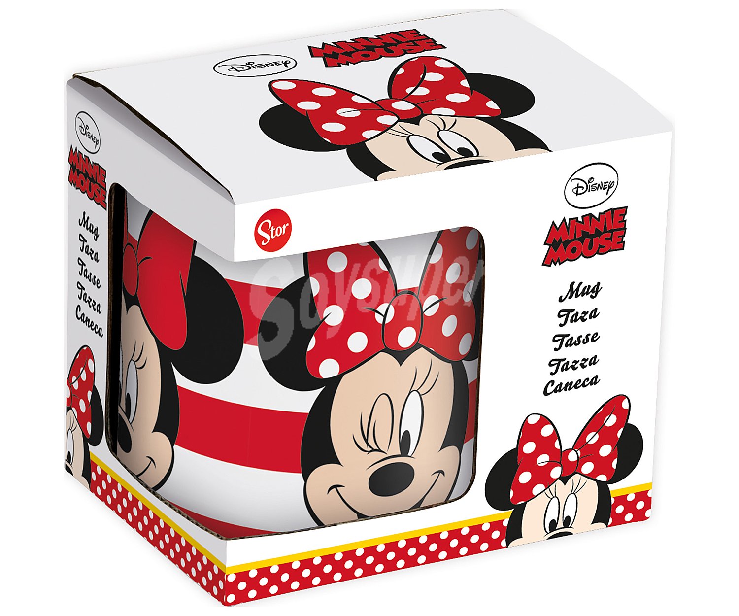 Taza infantil de cerámica con diseño Minnie, , disney