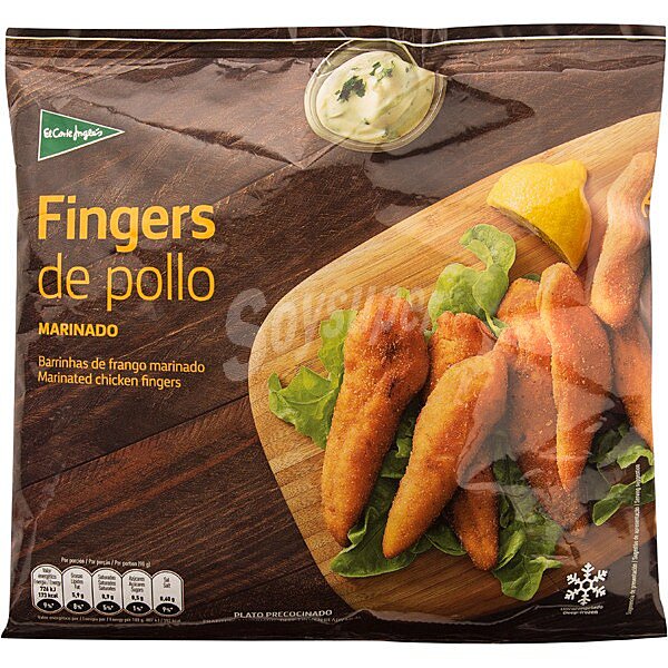 fingers de pollo marinado