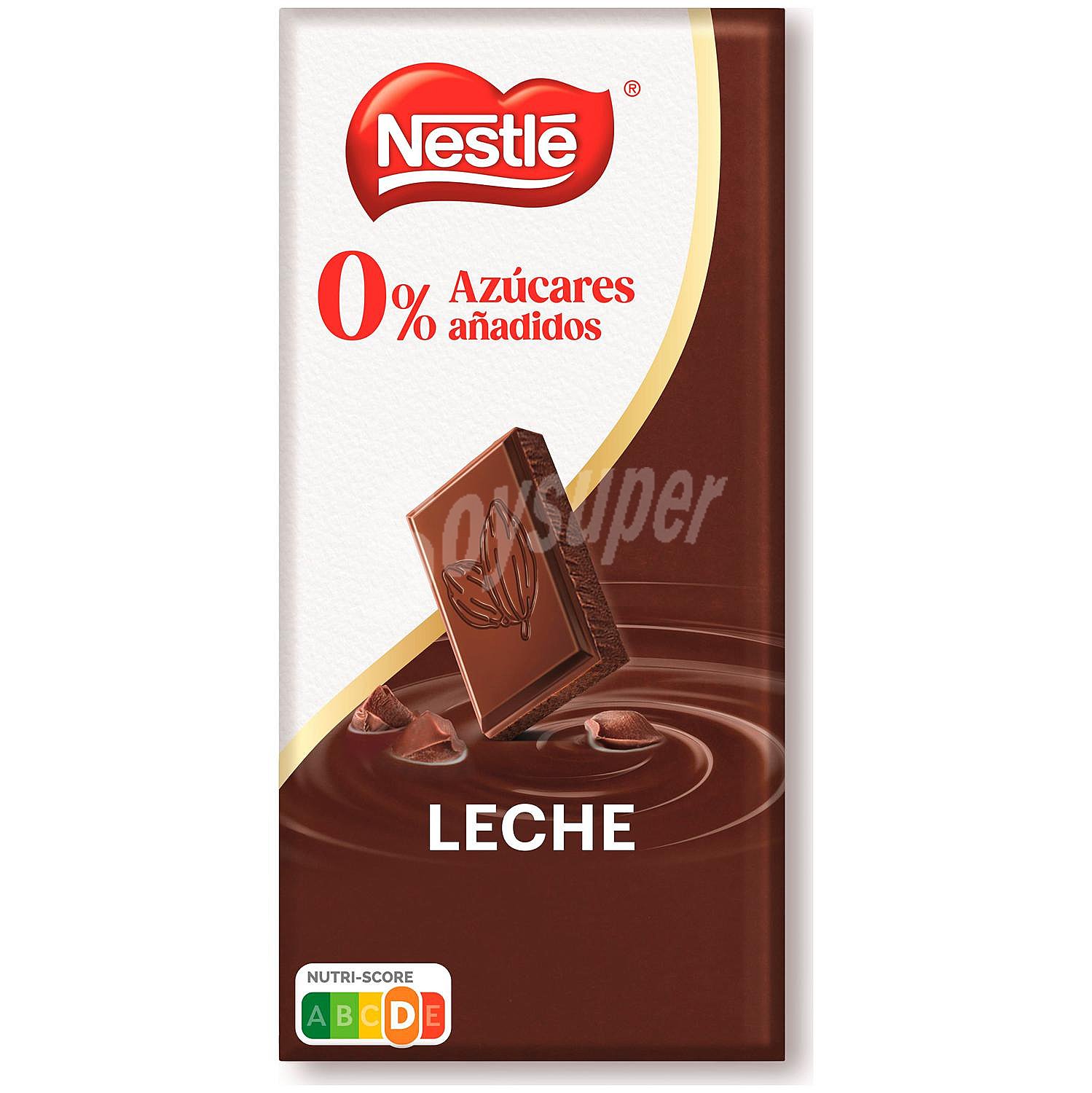 Chocolate con leche sin azúcar añadido Nestlé