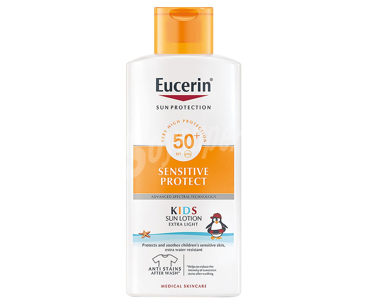 Eucerin Loción solar infantil con factor de protección 50+ (muy alto) eucerin Sensitive protect