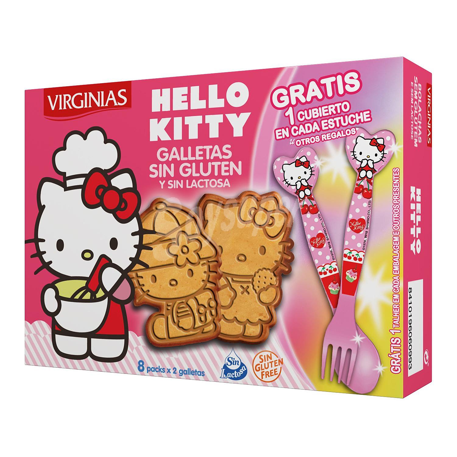 Galletas Hello Kitty sin gluten y sin lactosa