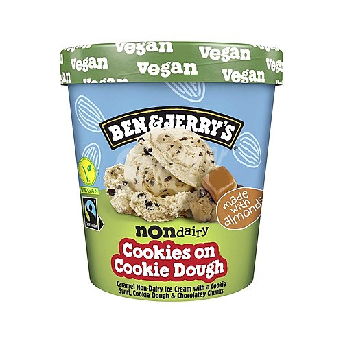 BEN & jerry's Tarrina de helado de caramelo con masa de galletas y trozos de chocolate BEN & jerry´s Cookie dough