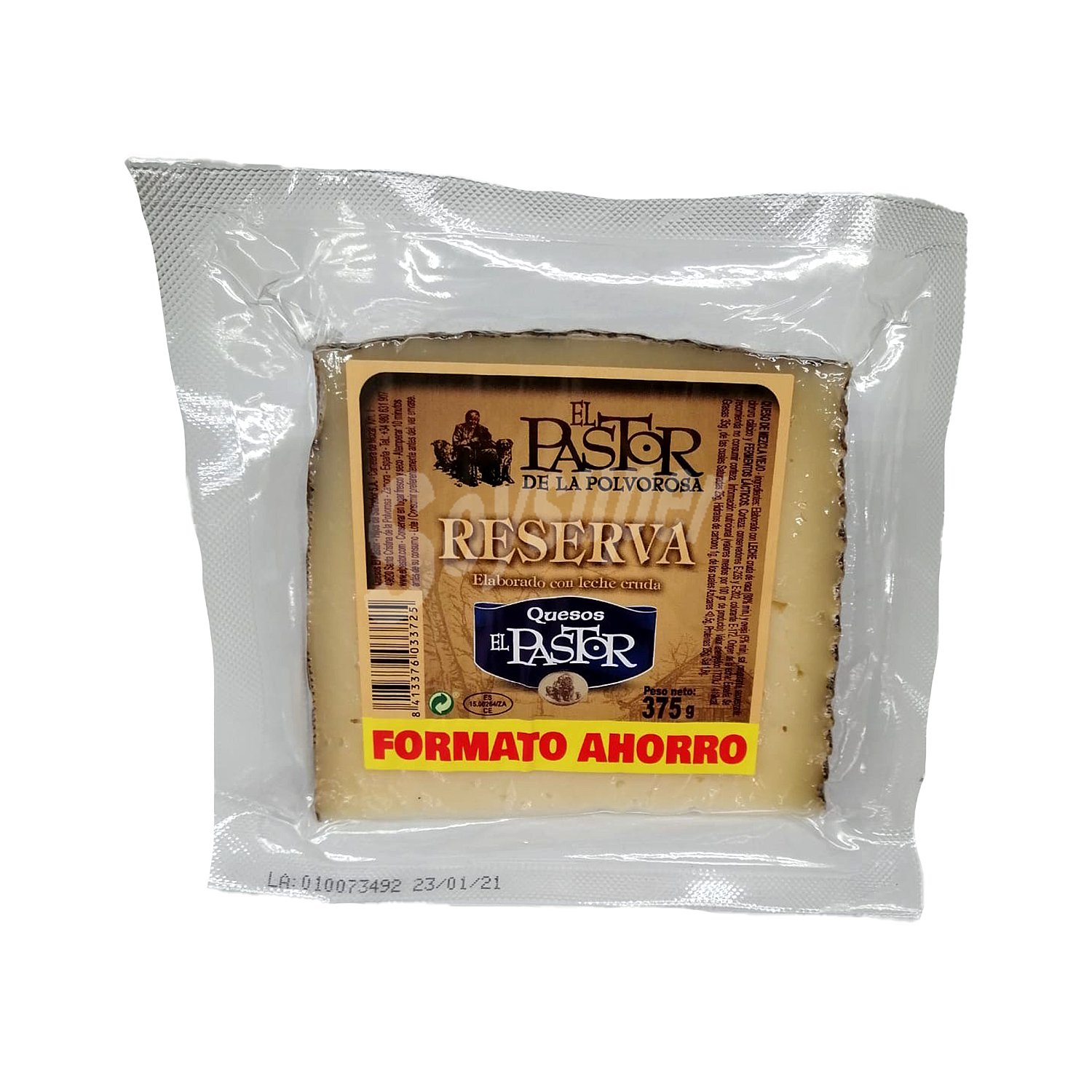 Queso reserva cuña 375 gr