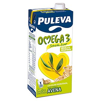 Preparado lacteo desnatado, enriquecido con avena, ácido oleico y Omega 3 puleva Omega 3