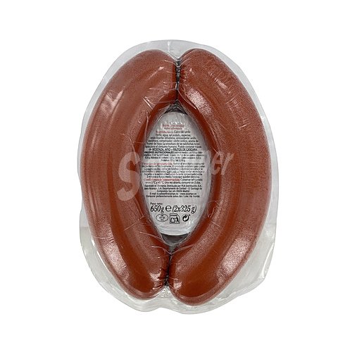 Alcampo gourmet Salchichas alemanas de carne de cerdo (100%) tipo Fleischwurst alcampo gourmet