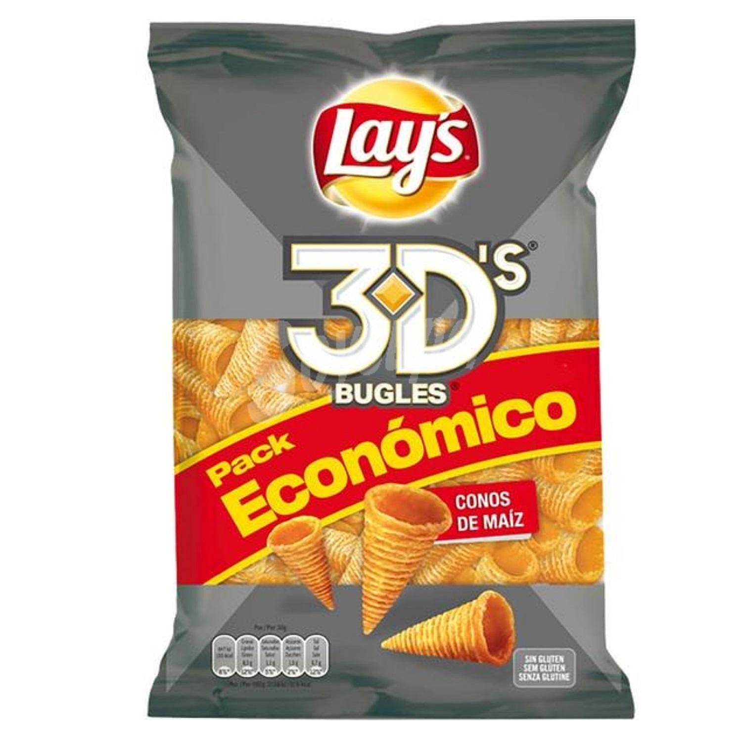 Conos snack de maíz sabor original Sin Gluten 3D