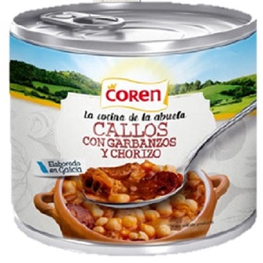 Callos con garbanzos y chorizo