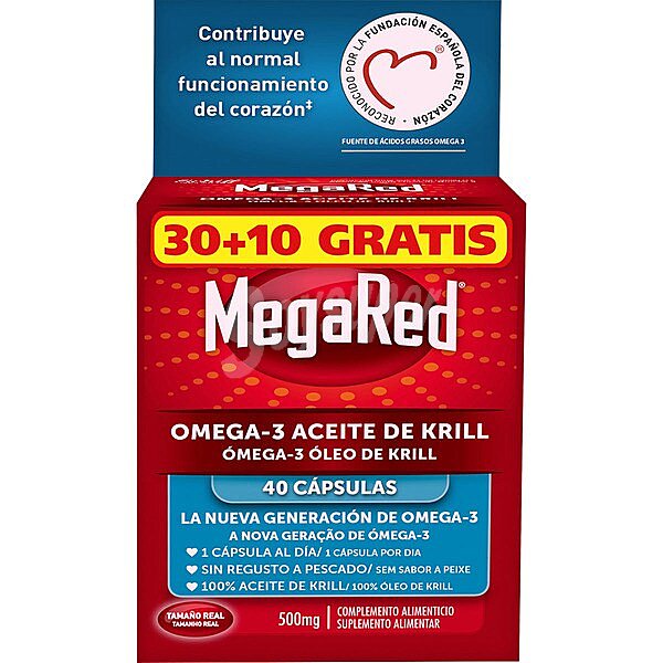 Cápsulas Omega-3 con aceite de Krill