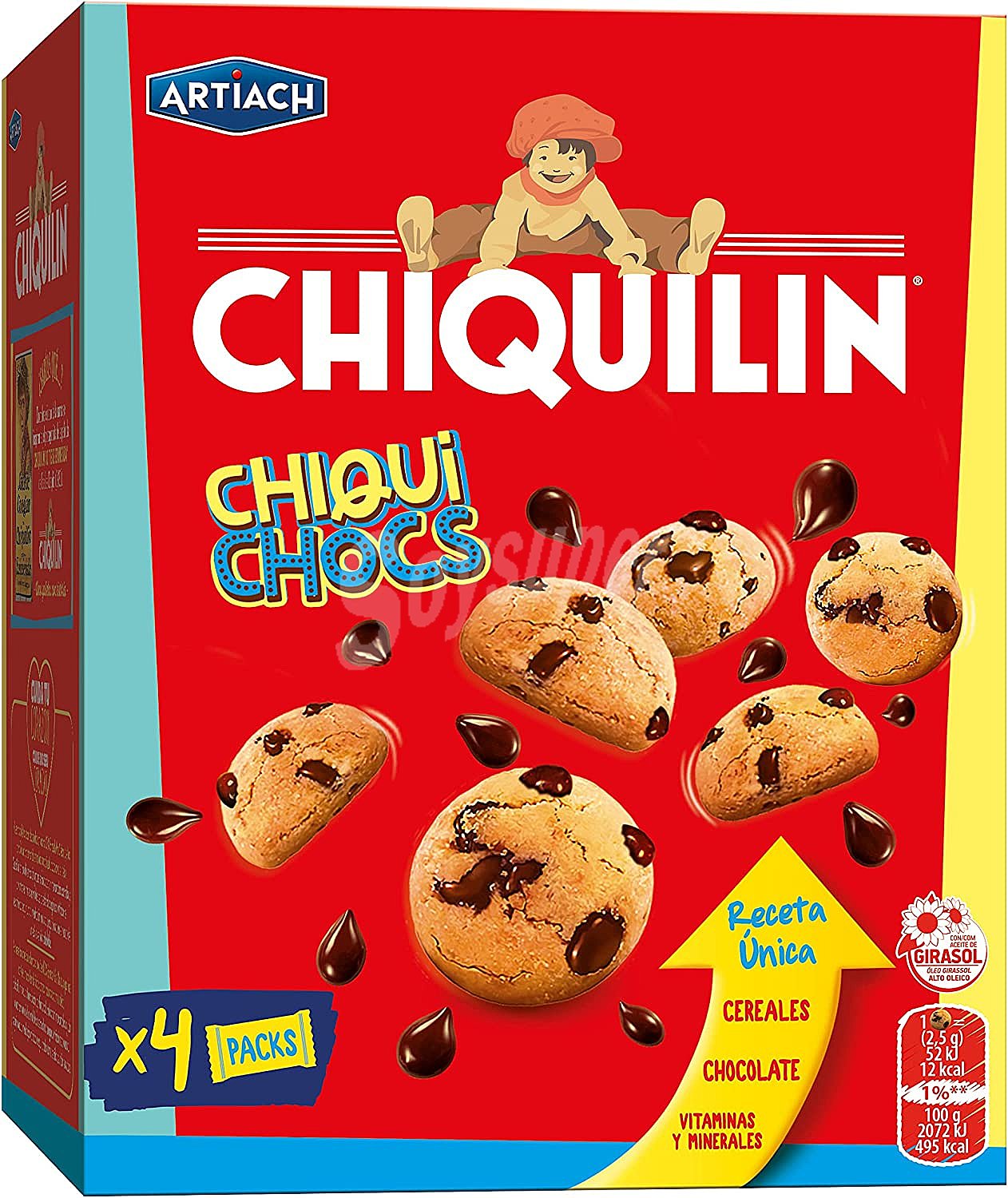 Chiquichocs mini galletas con pepitas de chocolate