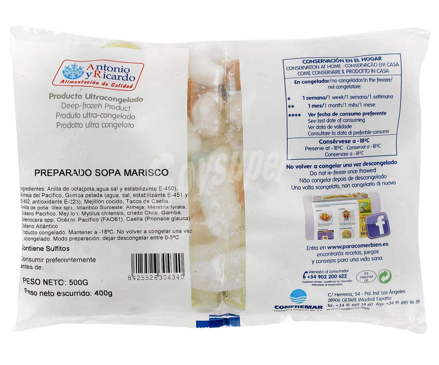 Confremar Preparado para sopa de marisco confremar