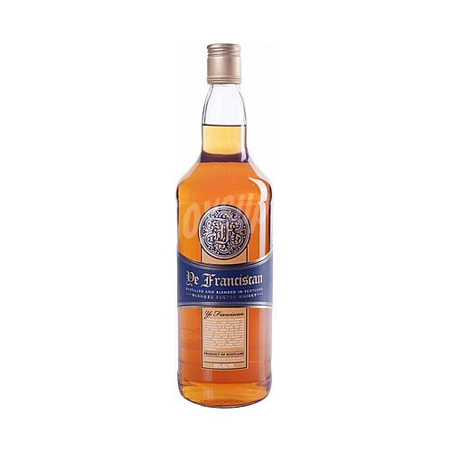 YE franciscan Whisky blended destilado, mezclado y embotellado en Escocia YE franciscan