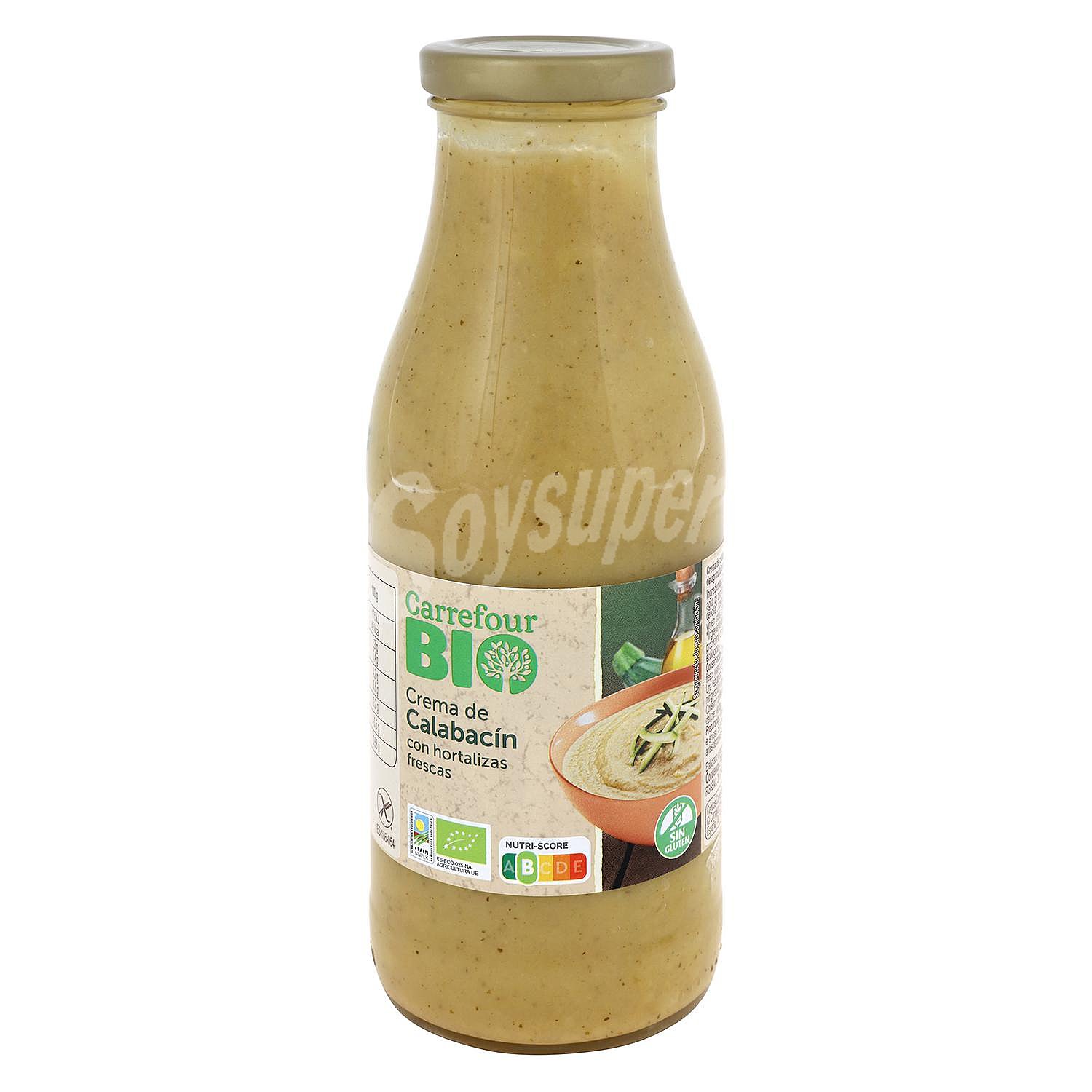 Crema de calabacín ecológica Carrefour Bio