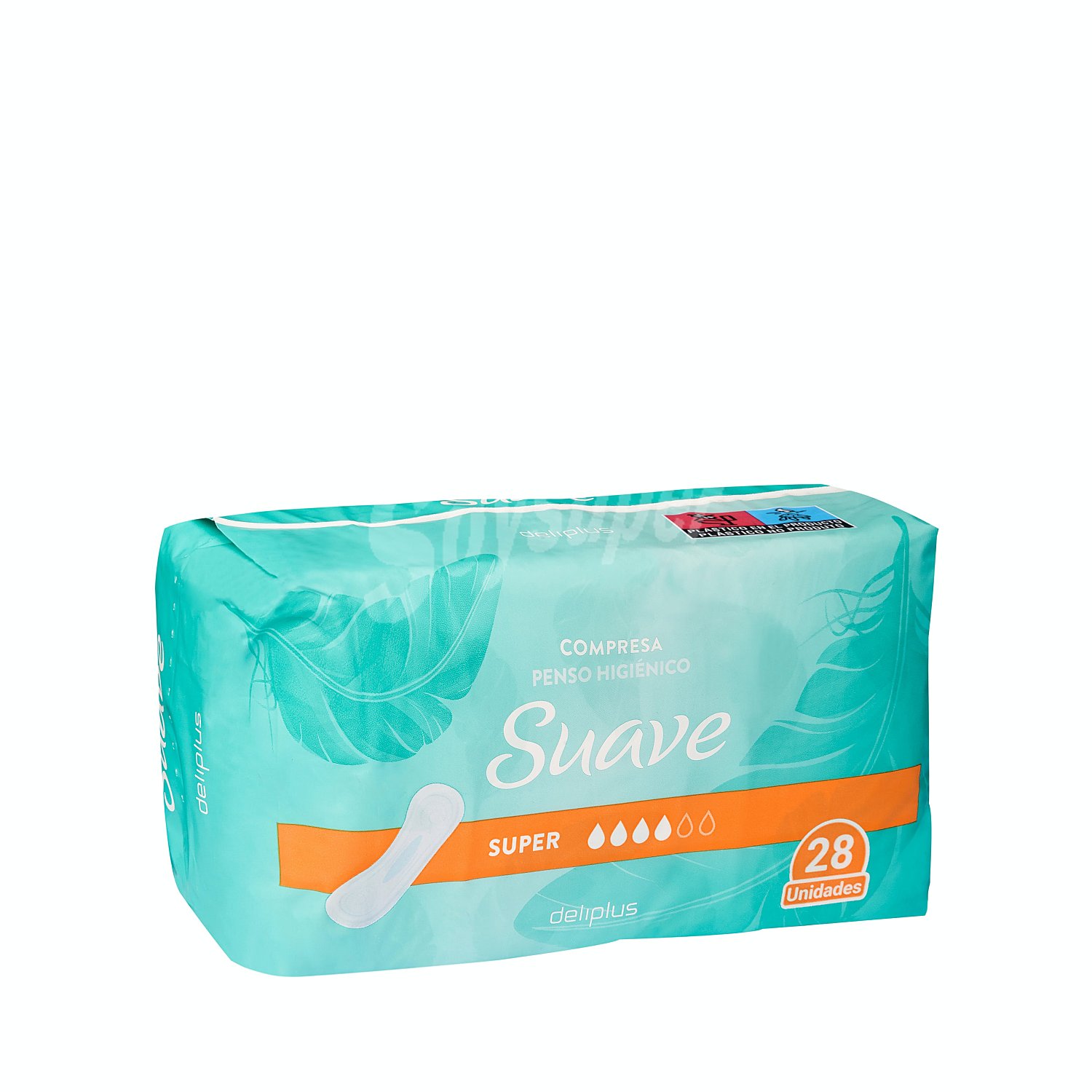 Compresa super suave plegada sin alas