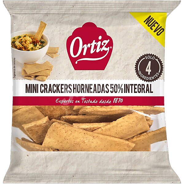 Crackers horneadas 50% integrales