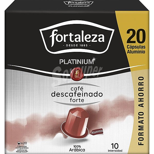 Platinum cafe descafeinado Forte intensidad 10 compatibles con máquinas Nespresso