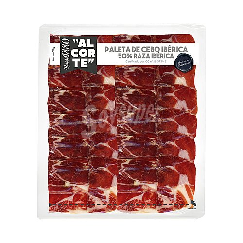 Boadas Paleta de cebo ibérica (50% raza ibérica), cortada en finas lascas boadas 1880 Al corte