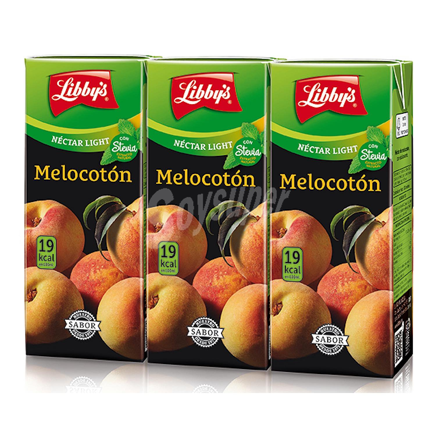 Néctar de melocotón light con Stevia Libby´s