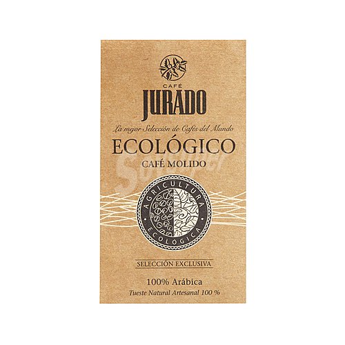 Jurado Café molido natural 100 % Arábica ecológico jurado